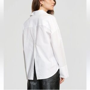 Kyle Love Oversized Split-Back Shirt New Size Medium